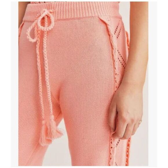 Loveshackfancy Nyla joggers in peach Melba XS - Picture 9 of 16